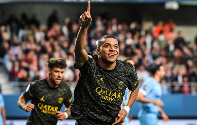 Kylian Mbappe lõi Troyesi vastu oma liigahooaja 24. värava. Foto: Scanpix / Matthieu Mirville / ZUMA Press Wire