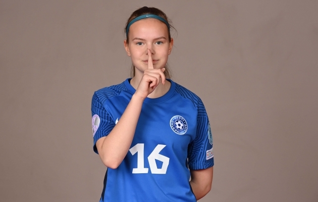 Eesti U17 koondislane Lola Boberg. Foto: UEFA