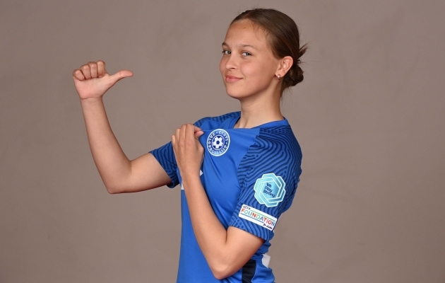 Eesti U17 koondislane Dajana Smirnova. Foto: UEFA