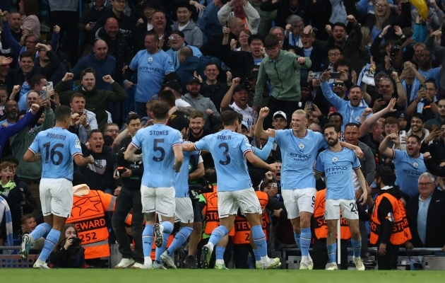 Manchester City pääses oma klubi ajaloos teist korda Meistrite liiga finaali. Foto: Scanpix / Darren Staples / CSM via ZUMA Press Wire