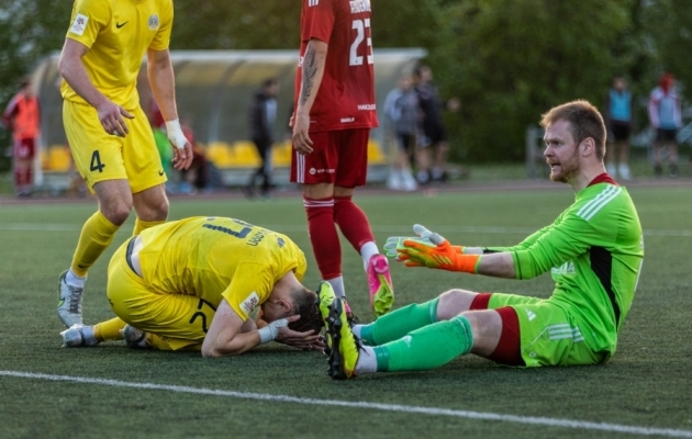 Kuressaare on t&auml;navu Harjule kaotanud juba neli punkti. Foto: Brit Maria Tael