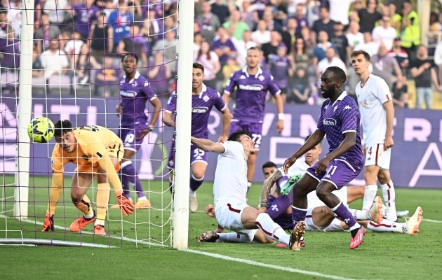 Jonathan Ikone lõi 88. minutil Fiorentina võiduvärava. Foto: Scanpix / Claudio Giovannini / EPA