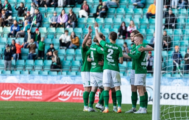 FC Flora lõi kolm vastuseta väravat. Foto: Katariina Peetson / jalgpall.ee