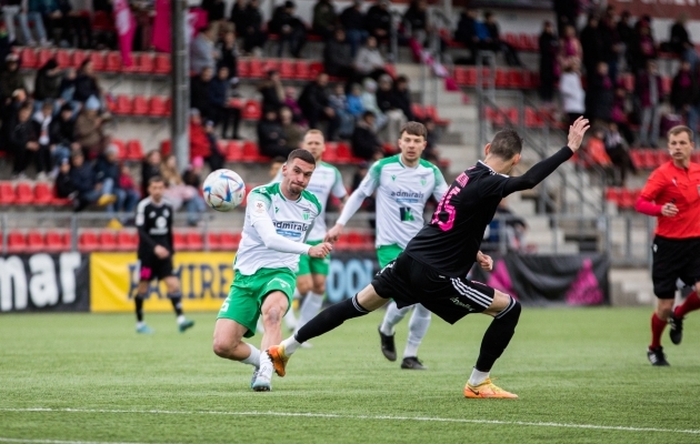 FCI Levadia ja Nõmme Kalju selle hooaja esimene mäng lõppes Levadia 1:0 võiduga. Foto: Katariina Peetson