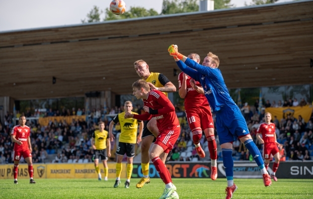 Ivans Baturins ei pidanud kordagi oma meeskonda päästma. Foto: Liisi Troska / jalgpall.ee