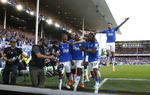 Abdoulaye Doucoure tõusis Evertoni päästeingliks. Foto: Scanpix / Action Images via Reuters / Jason Cairnduff