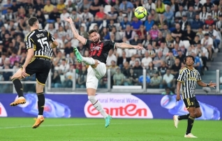 Giroud kindlustas Milanile Juventuse arvelt Meistrite liiga pileti  (Lecce pidu 11. lisaminutil) 
