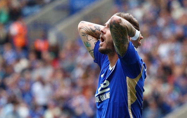 Uskumatu sai tõeks, seitsme aasta tagune Inglismaa meister Leicester City kukkus esiliigasse. Foto: Scanpix / Reuters / Molly Darlington