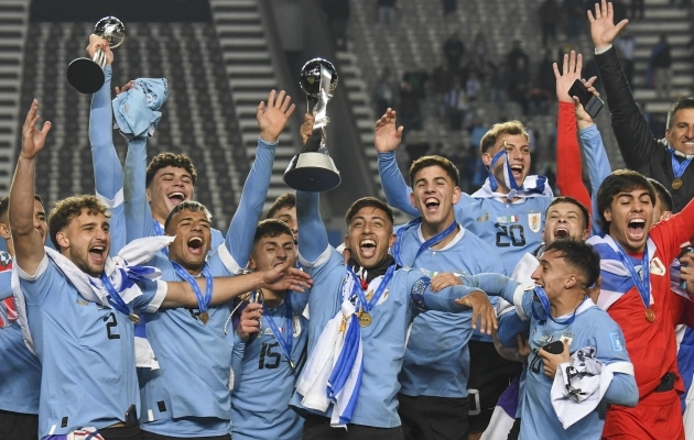 Uruguay on U20 vanuseklassi maailmameister. Foto: Scanpix / Gustavo Garello / AP Photo