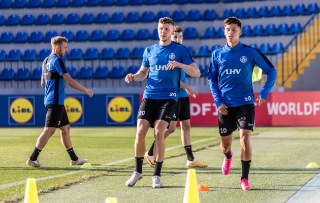 Galerii: Eesti koondis tegi Aserbaidžaanis viimase mängueelse trenni