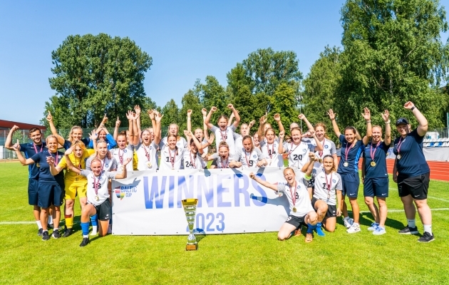 Eesti neidude U17 koondis võitis Balti turniiri. Foto: Nora Krevneva Baibakova
