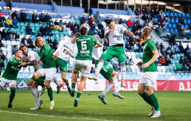 Vladislav Kreida Tallinna FCI Levadia vastu 2022 hooaja viimases matšis. Foto: Jana Pipar