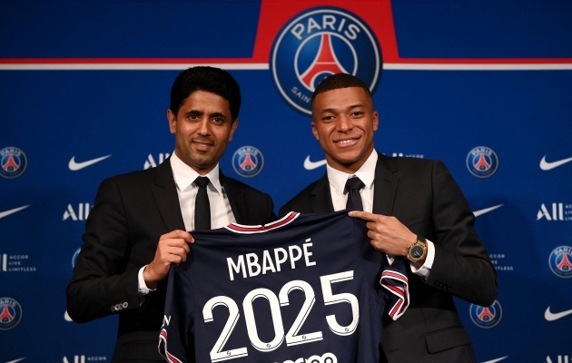 Kylian Mbappe lubas kunagi jätkata PSG-s 2025. aastani, aga iga päevaga tundub aina ebatõenäolisem, et ta uut hooaegagi seal alustaks. Foto: Scanpix / AFP / Franck Fife