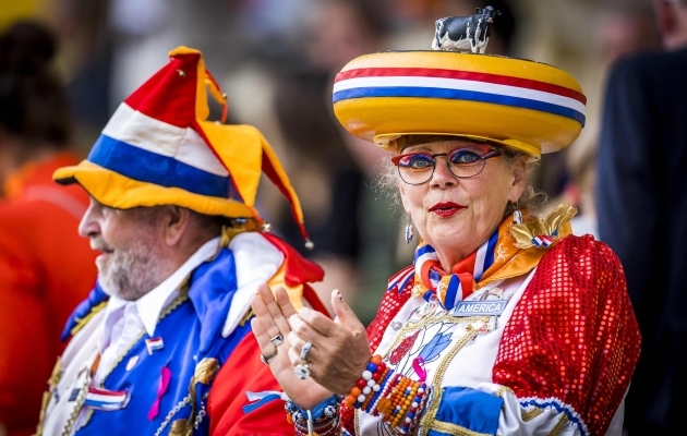 Kirevad jalgpallifännid. Foto: Scanpix / Marcel van Hoorn / ANP / AFP