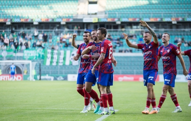 Lukasz Swolinski viis Rakowi 47. minutil 1:0 juhtima. Foto: Katariina Peetson / Jalgpall.ee