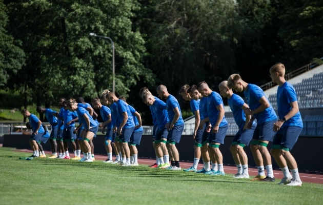 Paide Linnameeskonna trenn Kadrioru staadionil. Foto: Katariina Peetson / jalgpall.ee