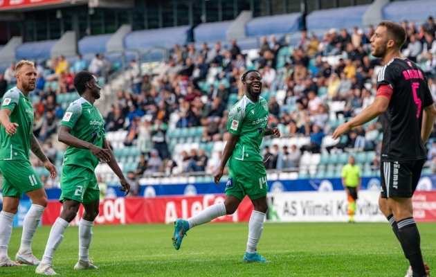 Ernest Agyiri lahkumine on &uuml;leminekuakna &uuml;ks suurimaid p&otilde;ntse. Foto: Liisi Troska / jalgpall.ee