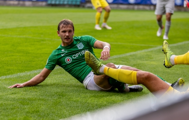 Mark Anders Lepiku tagasitulek Flora ridadesse j&auml;i &uuml;&uuml;rikeseks. Foto: Katariina Peetson / jalgpall.ee