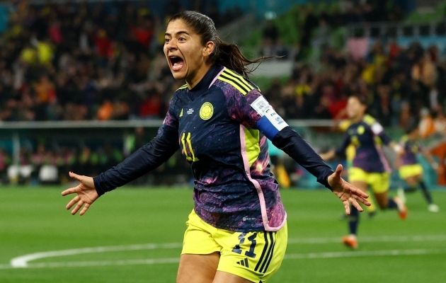 Catalina Usme lõi Kolumbia võiduvärava. Foto: Scanpix / Hannah Mckay / REUTERS