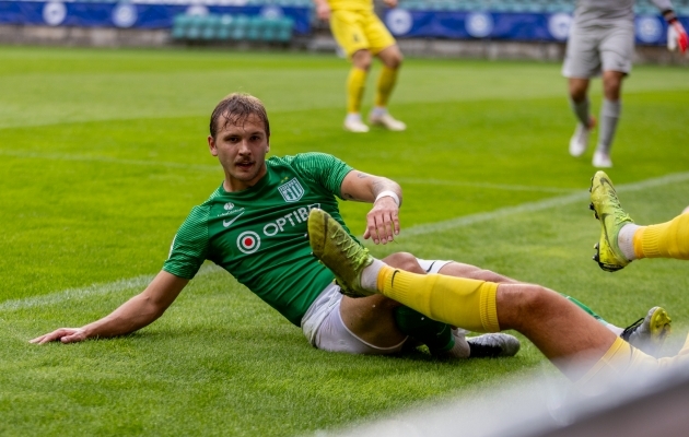 Mark Anders Lepiku naasmine Florasse kestis alla poole tunni, kuniks ta vigastada sai. Foto: Katariina Peetson