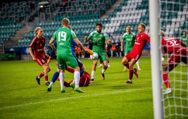 Tallinna Levadia ja Harju Laagri tegid 1:1 viigi. Foto: Anna Andreas