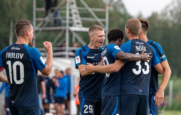 &Uuml;lilahtise avapoolaja j&auml;rel pani Paide paremuse kindlalt maksma. Foto: Liisi Troska / jalgpall.ee