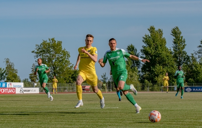 VAATA JÄRELE: mannetult alustanud Levadia kaotas võõrsil Kuressaarele 