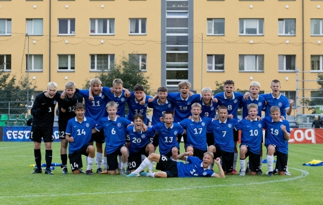 U15 koondis teenis lisaminutite värava abil sõprusturniiri esimese võidu