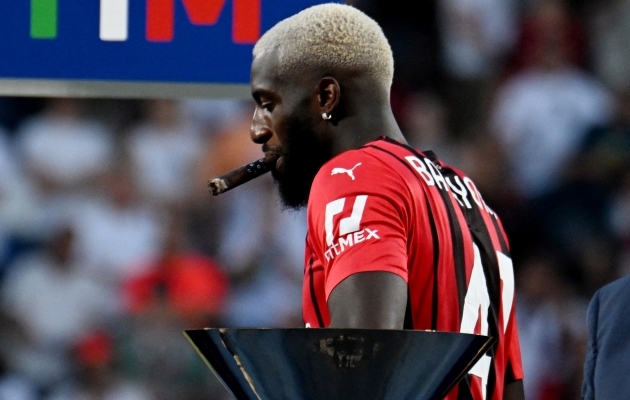 Tiemoue Bakayoko Milani rüüs. Foto: Scanpix / Alberto Lingria / Reuters