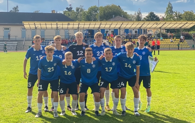 Eesti U16 koondis. Foto: jalgpall.ee (arhiiv)