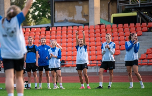 Kuidas teha nii, et hea emotsioon tuleks ka m&auml;ngust Iisraeliga? Foto: Liisi Troska / jalgpall.ee