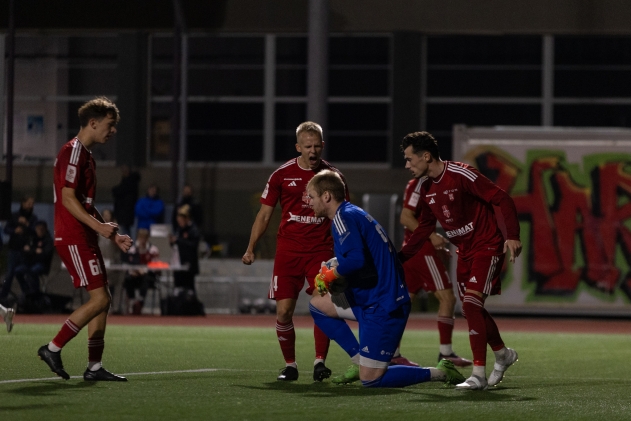 Harju meeste hingestatud kaitset&ouml;&ouml;. Foto: Katariina Peetson / jalgpall.ee
