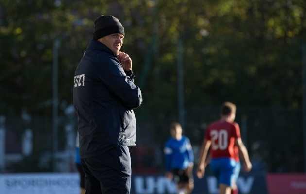 Eesti noormeeste U17 koondise juhendaja Marko Pärnpuu. Foto: Katariina Peetson / jalgpall.ee