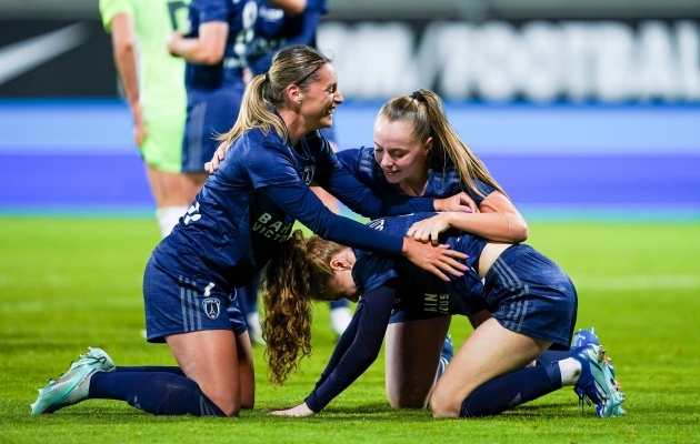 Pariisi FC jättis kuuekordse finalisti ja kahekordse võitja Wolfsburgi alagrupiturniiri ukse taha. Foto: Scanpix / IMAGO / Daniela Porcelli / SPP