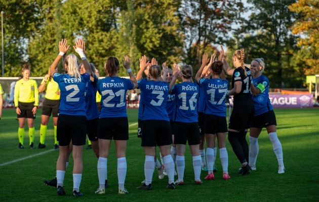 Eesti naiste koondis on seni pidanud kaks Rahvuste liiga kohtumist. Kui esimene mäng Kasahstani vastu lõppes 0:0, siis teine matš kaotati Iisraelile koguni 0:5. Foto: Liisi Troska / Jalgpall.ee