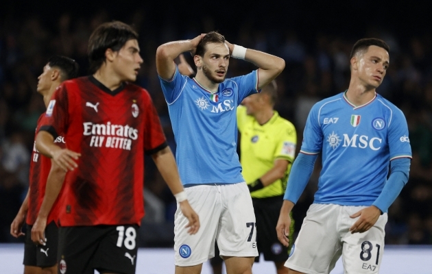 Teisel poolajal 0:2 kaotusseisust välja roninud Napoli oli lähedal võidule, kuid Maignan pani jala ette 