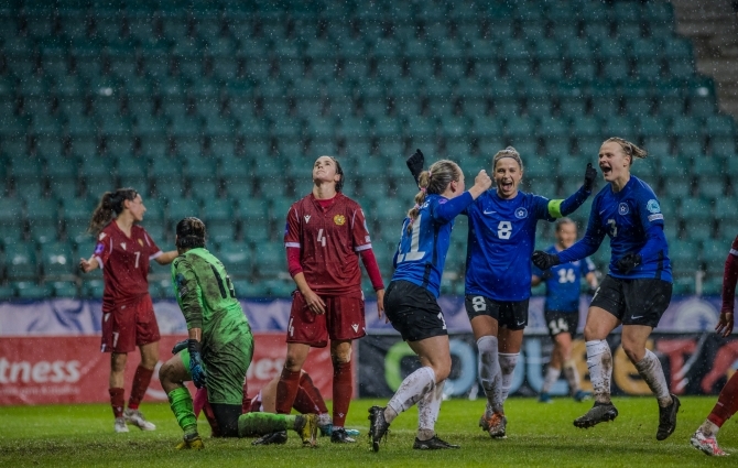 Luup peale | Naiste koondis kõmmutas ülimärjal A. Le Coq Arenal tavatult palju väravaid