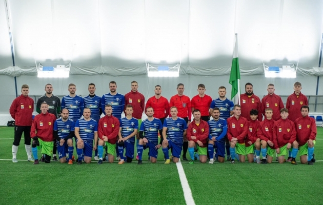 Fotod: Pärnus avati uus jalgpallihall. Võõrustajad alistasid avamängus Põlvamaa