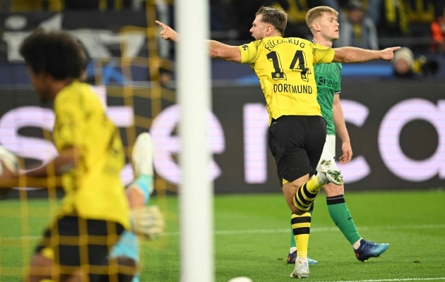 Meistrite liiga viiendal mängupäeval sõidab surmagrupi liider Dortmundi Borussia külla AC Milanile. Foto: Scanpix / Ina Fassbender / AFP