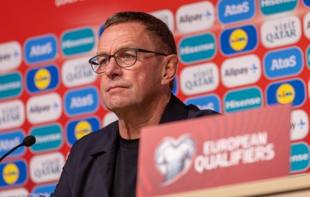 Austria jalgpallikoondise peatreener Ralf Rangnick. Foto: Katariina Peetson / jalgpall.ee