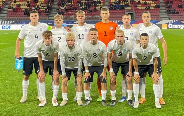 U19 koondis alustas EM-valikturniiri kaotusega. Foto: Eesti Jalgpalli Liit
