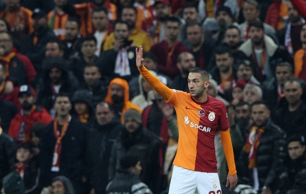 Galatasaray poolt tegi mängu Hakim Ziyech. Foto: Scanpix / Umit Bektas / Reuters