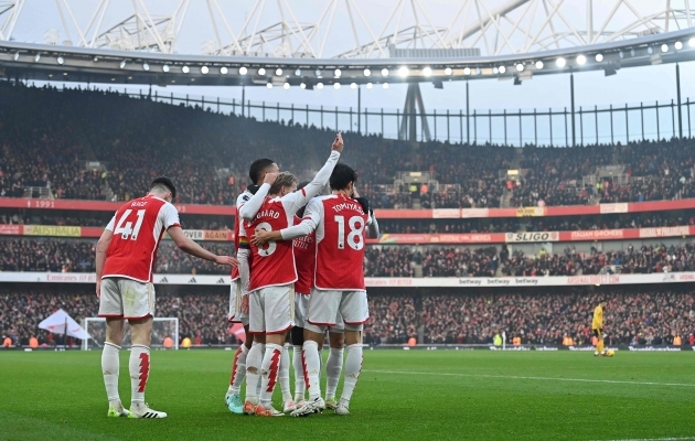 Arsenal võttis Emiratesi staadionil oma selle hooaja kümnenda liigavõidu. Foto: Scanpix / Glyn Kirk / AFP