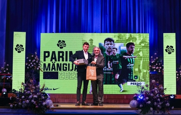Priit Peedo valiti Esiliiga B parimaks mängijaks. Foto: Liisi Troska / jalgpall.ee