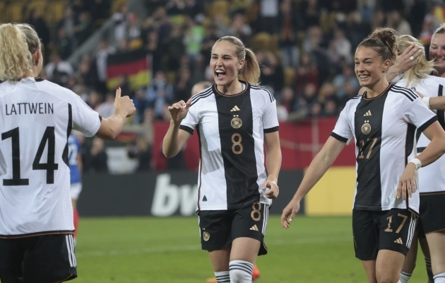 Saksamaa viimatised madinad Prantsusmaaga on lõppenud positiivse tulemusega. Foto: Scanpix / Jürgen Fromme / Firo Sportphoto