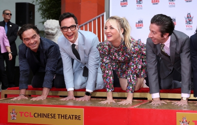 Komöödiasarja "The Big Bang Theory" näitlejad. Foto: Scanpix / Reuters / Danny Moloshok / File Photo