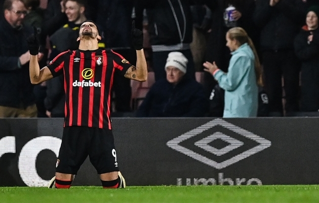 Pöörases hoos Bournemouth tõusis esikümnesse, Solanke ohustab väravaküttide edetabelis Haalandit