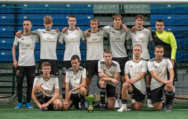 FC Olymp võitis Aastalõputurniiril U17 Eliitliiga 2. turniiri. Foto: Liisi Troska / jalgpall.ee