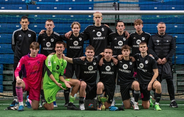 Nõmme Kalju FC U21 Aastalõputurniiril. Foto: Liisi Troska / jalgpall.ee