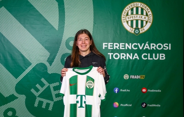 Vlada Kubassova jätkab karjääri Budapesti Ferencvaroses. Foto: Foto: Ferencvarosi TC / fradi.hu